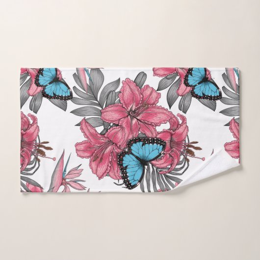 Bouquet tropical (Serviette à main)