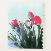Bouquet Tulipes Aquarelle Illustration Floriste (Dos)