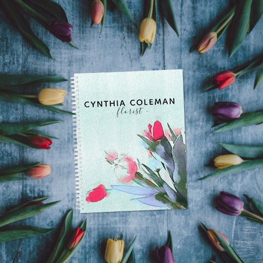 Bouquet Tulipes Aquarelle Illustration Floriste