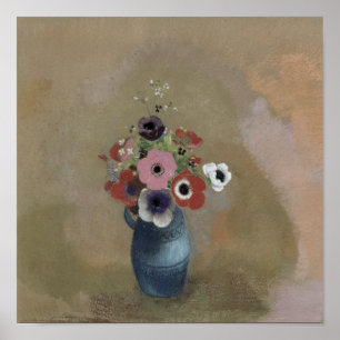 Bouquet van anemonen poster