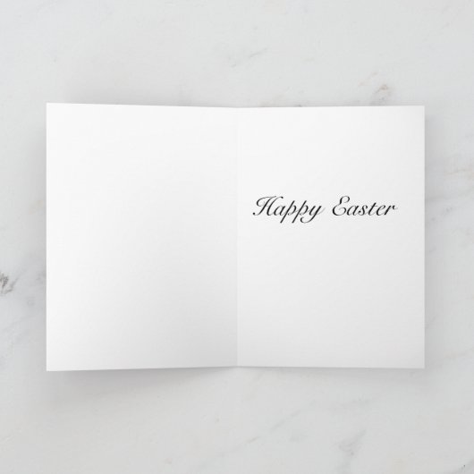 Bouquet van bloemen in paaspap feestdagen kaart (Binnen)