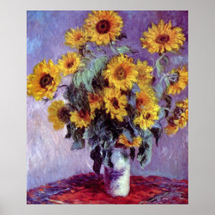 Bouquet van de Zonnebloem door Claude Monet,  Kuns Poster