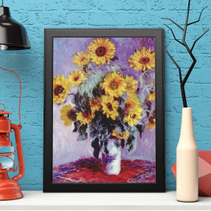 Bouquet van de Zonnebloem door Claude Monet, Kuns Poster