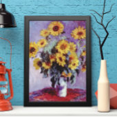 Bouquet van de Zonnebloem door Claude Monet, Kuns Poster