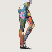 Bouquet van Flowers door Odilon Redon Leggings (Rechts)