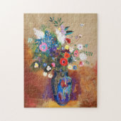 Bouquet van Flowers door Odilon Redon Legpuzzel (Verticaal)