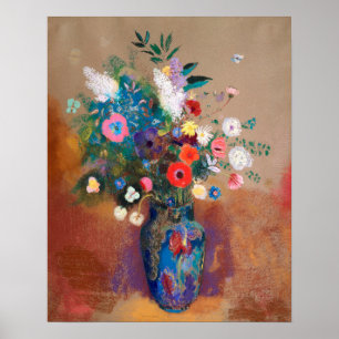 Bouquet van Flowers door Odilon Redon Poster