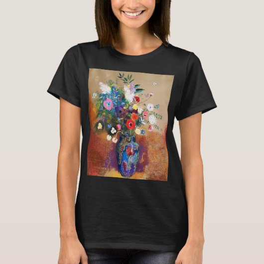 Bouquet van Flowers door Odilon Redon T-shirt (Voorkant)