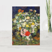 Bouquet van Flowers in een Vase door Vincent Van G Kaart (Voorkant)