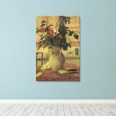 Bouquet van Flowers op Window van Maxine Maufra Canvas Afdruk (Insitu (Houten vloer))