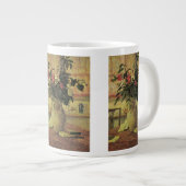 Bouquet van Flowers op Window van Maxine Maufra Extra Grote Mok (Voorkant rechts)