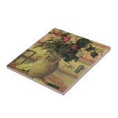 Bouquet van Flowers op Window van Maxine Maufra Tegeltje (Zijkant)