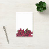 Bouquet van rode rozen post-it® notes (Kantoor)