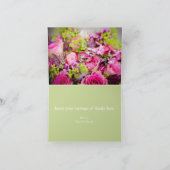 Bouquet van Roos Bedankkaart (Binnen)