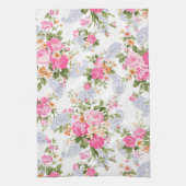 Bouquet van roze rozen theedoek (Verticaal)