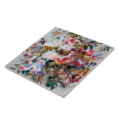 Bouquet van Rozen, Renoir Tegeltje (Zijkant)