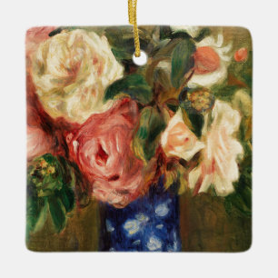 Bouquet van Rozen van Renoir Impressionist Paintin Keramisch Ornament