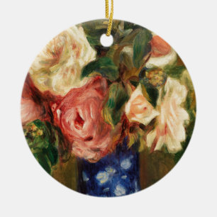 Bouquet van Rozen van Renoir Impressionist Paintin Keramisch Ornament