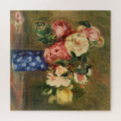 Bouquet van Rozen van Renoir Impressionist Paintin Legpuzzel (Horizontaal)
