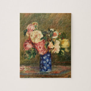 Bouquet van Rozen van Renoir Impressionist Paintin Legpuzzel