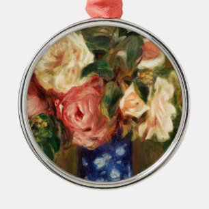 Bouquet van Rozen van Renoir Impressionist Paintin Metalen Ornament