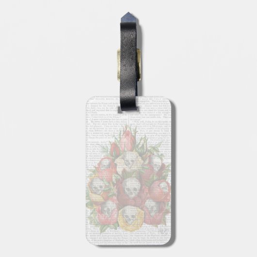 Bouquet van Skulls Bagagelabel (Achterkant verticaal)