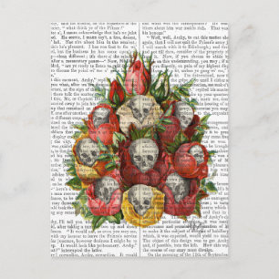 Bouquet van Skulls Briefkaart