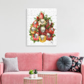 Bouquet van Skulls Canvas Afdruk (Insitu (Woonkamer))