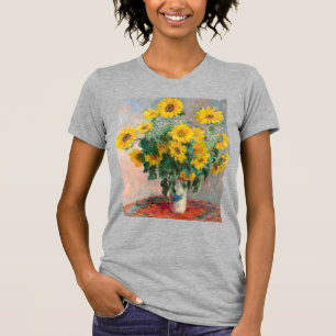 Bouquet van zonnebloemen door Monet Impressionist T-shirt