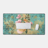 Bouquet vintage floral et papillon (Clavier et souris)