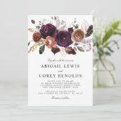 Bouquet Wild Royal Bloom | Invitation au mariage d (Debout devant)