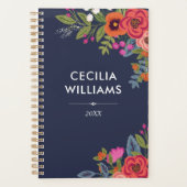 Bouquets Boho - Marine Blue & Coral - Nom (Devant)