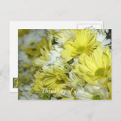 Bouquets Daisy Penser À Vous Carte Postale (Devant / Derrière)