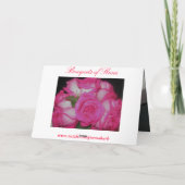 Bouquets de carte Rose (Dos)