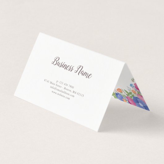 Bouquets de Fleur sauvage rose pourpre - Certifica (Back)