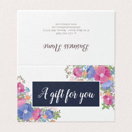 Bouquets de Fleur sauvage rose pourpre - Certifica (Outside Unfolded)