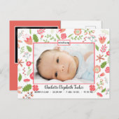 Bouquets de fleurs roses - Carte postale Faire-par (Devant / Derrière)