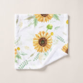 Bouquets de tournesol et de marais (Gant de toilette)