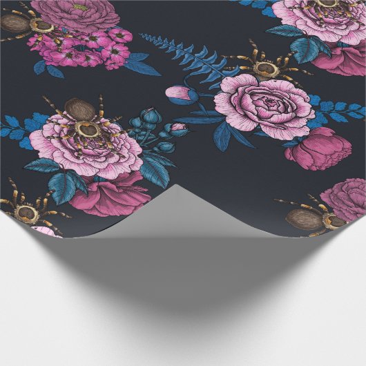 Bouquets en tarantula 2 cadeaupapier (Hoek)