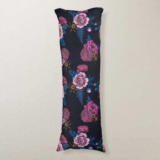 Bouquets en tarantula 2 lichaamskussen (Voorkant Verticaal)