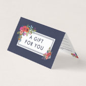 Bouquets floraux Boho - Certificat cadeau (Front)