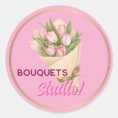 Bouquets logo commercial Sticker (Devant)