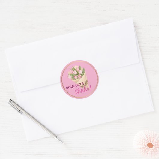 Bouquets logo commercial Sticker (Enveloppe)