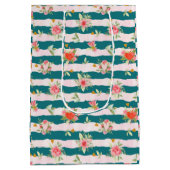 Bouquets met bloemen en harten medium cadeauzakje (Achterkant)