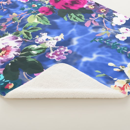 Bouquets met rozen sherpa deken (3/4)