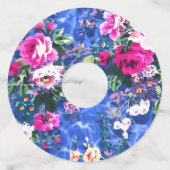 Bouquets met rozen wijnglaslabel (Voorkant)