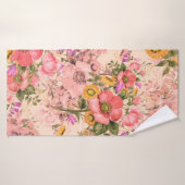 Bouquets motif rococo sans couture. Belle bouque (Serviette de bain)