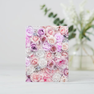Bouquets van Roos 2 Feestdagenkaart