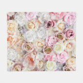 Bouquets van Rozen 1 Fleece Deken (Voorkant (Horizontaal))
