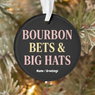 Bourbon Bets & Big Hats Retro Social Club Cheval